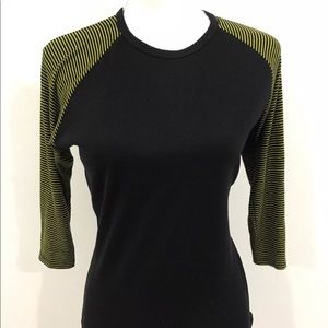 LuLaRoe T-Shirt Small 3/4 Sleeve Baseball Tee